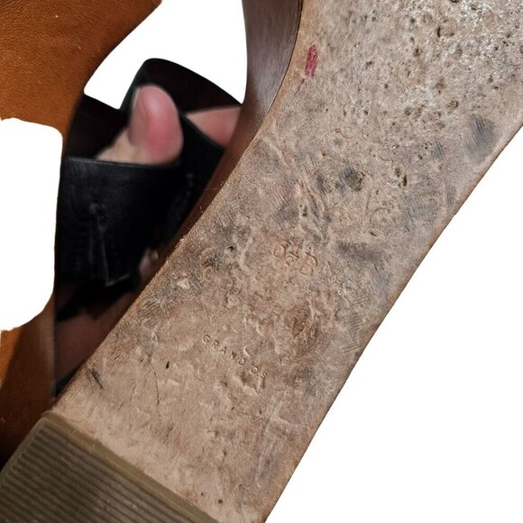 Cole Haan Womens Leather & Snakeskin‎ Wedge Sandals Size 6.5B - Picture 12 of 14